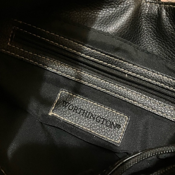 Worthington Black and Gold Patterned Shoulder Bag - Picture 5 of 7